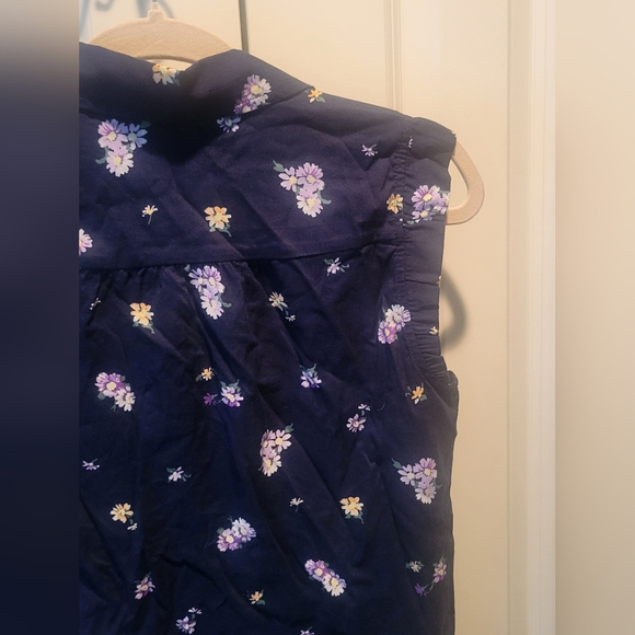 Loft Daisy Collared Ruffle Henley Top - Picture 3 of 6